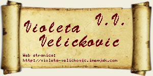 Violeta Veličković vizit kartica
